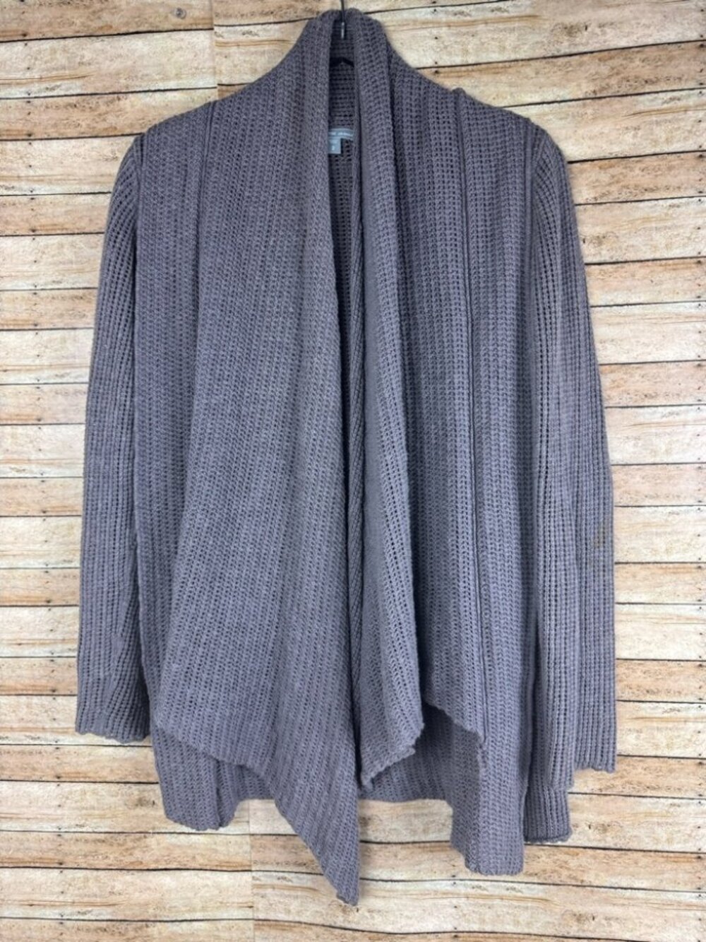 Croft & Barrow Waffle Knit Waterfall Cardigan